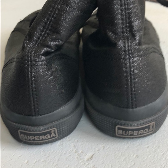 Superga black sparkle high tops - Picture 3 of 6